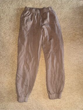 Hollister Neutral Brown Elastic Waist Jogger Pants